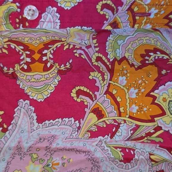 Lauren Ralph Lauren Pink Paisley Button Down Shirt Size Medium - Picture 5 of 6